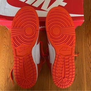 Men’s Nike Dunk Hi size 12 brand new in box /smoke free home. White/Blaze Orange
